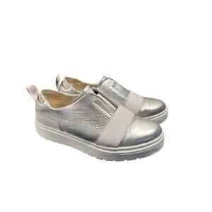 Dr. Martens Women's Silver and White Sneakers